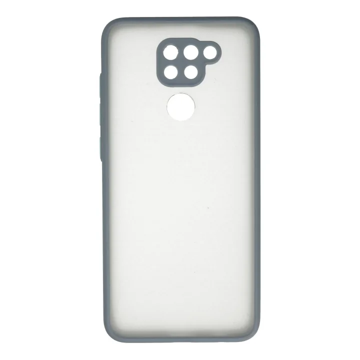 Mey İthalat®  Xiaomi Redmi Note 9 Kılıf Montreal Silikon Kapak - Gri