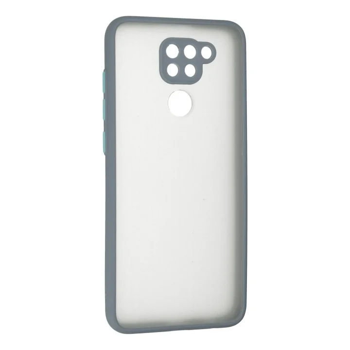 Mey İthalat®  Xiaomi Redmi Note 9 Kılıf Montreal Silikon Kapak - Gri