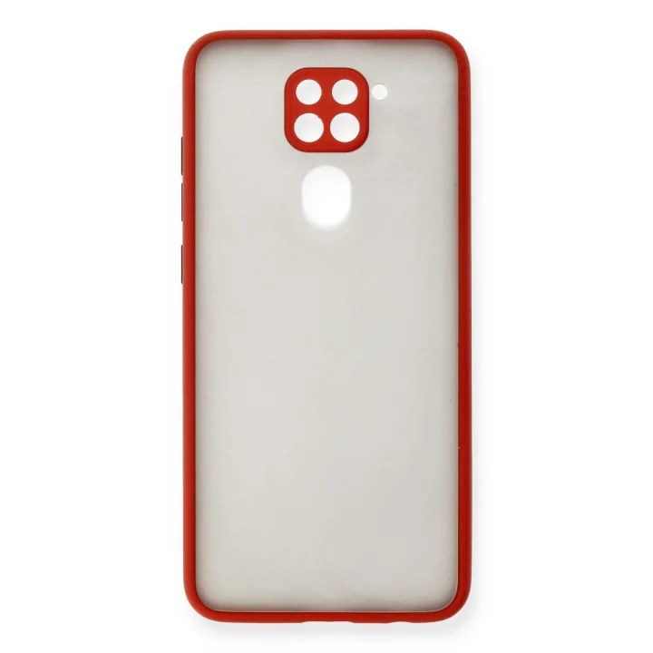 Mey İthalat®  Xiaomi Redmi Note 9 Kılıf Montreal Silikon Kapak - Kırmızı