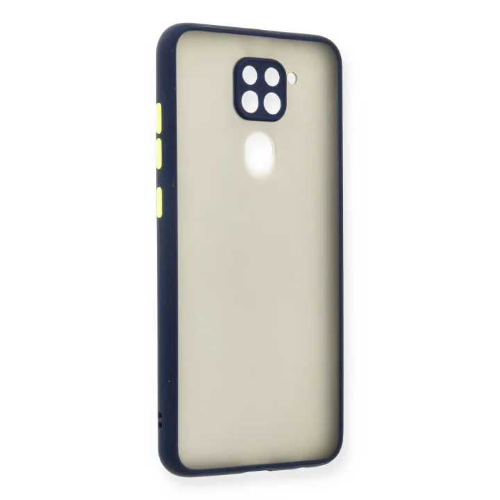 Mey İthalat®  Xiaomi Redmi Note 9 Kılıf Montreal Silikon Kapak - Lacivert