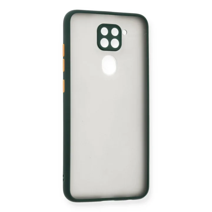 Mey İthalat®  Xiaomi Redmi Note 9 Kılıf Montreal Silikon Kapak - Yeşil