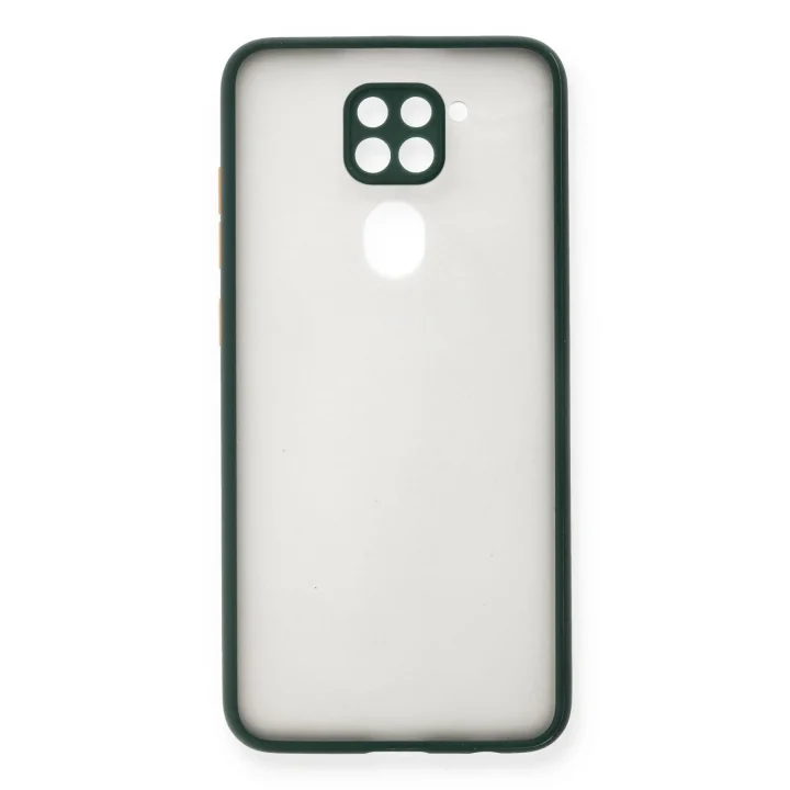 Mey İthalat®  Xiaomi Redmi Note 9 Kılıf Montreal Silikon Kapak - Yeşil