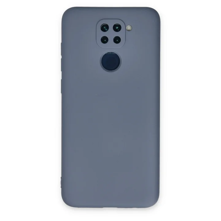 Mey İthalat®  Xiaomi Redmi Note 9 Kılıf Nano içi Kadife Silikon - Gri