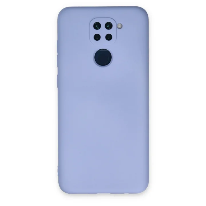 Mey İthalat®  Xiaomi Redmi Note 9 Kılıf Nano içi Kadife Silikon - Lila
