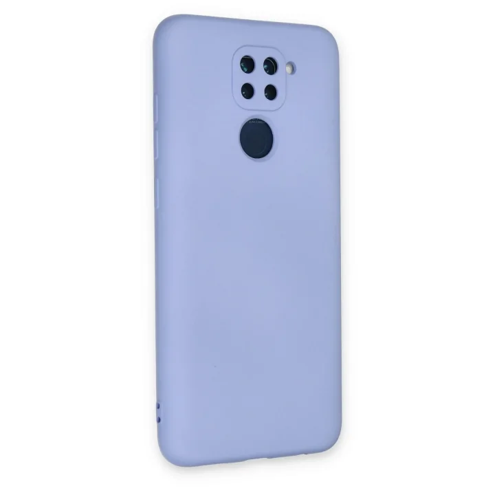 Mey İthalat®  Xiaomi Redmi Note 9 Kılıf Nano içi Kadife Silikon - Lila
