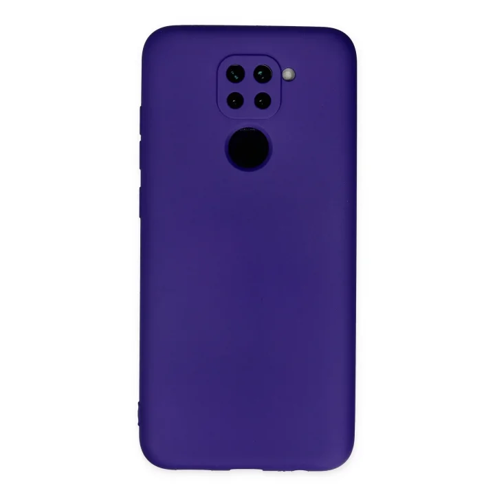 Mey İthalat®  Xiaomi Redmi Note 9 Kılıf Nano içi Kadife Silikon - Mor
