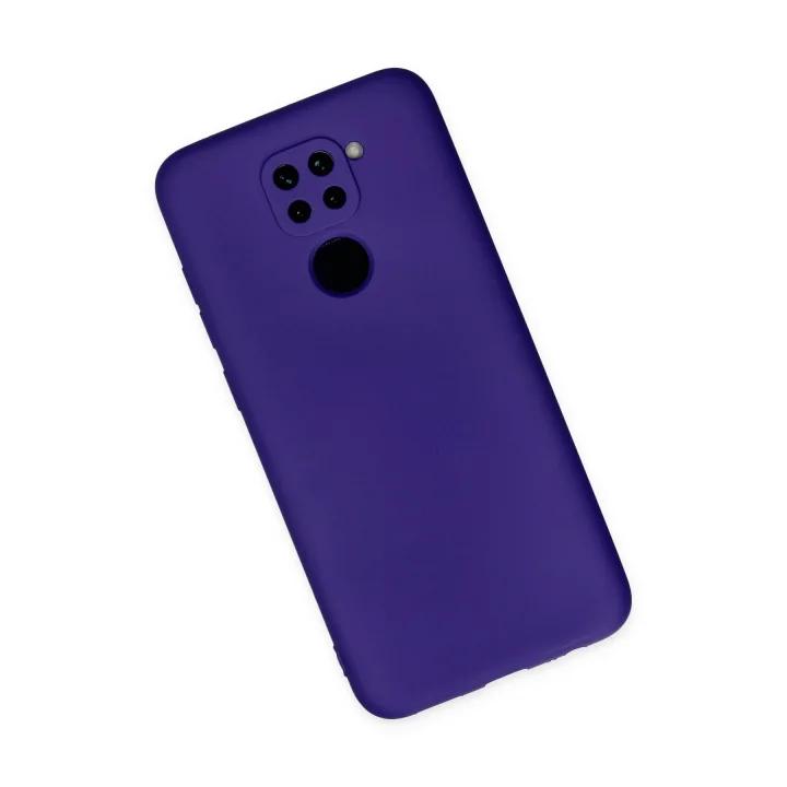Mey İthalat®  Xiaomi Redmi Note 9 Kılıf Nano içi Kadife Silikon - Mor