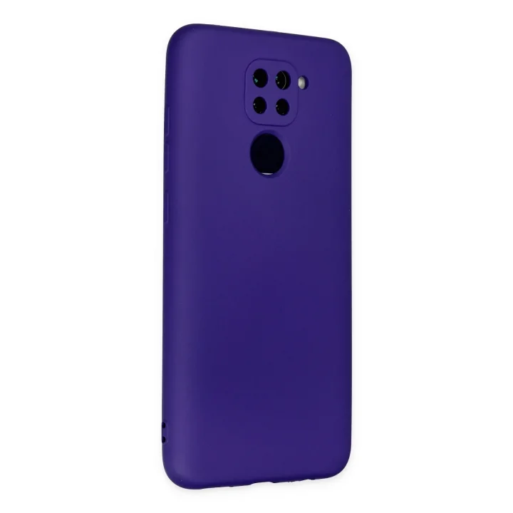 Mey İthalat®  Xiaomi Redmi Note 9 Kılıf Nano içi Kadife Silikon - Mor