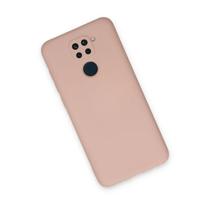 Mey İthalat®  Xiaomi Redmi Note 9 Kılıf Nano içi Kadife Silikon - Pudra