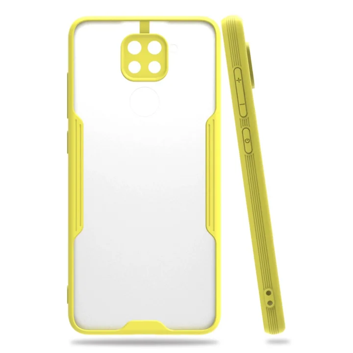 Mey İthalat®   Redmi Note 9 Kılıf Platin Silikon - Sarı