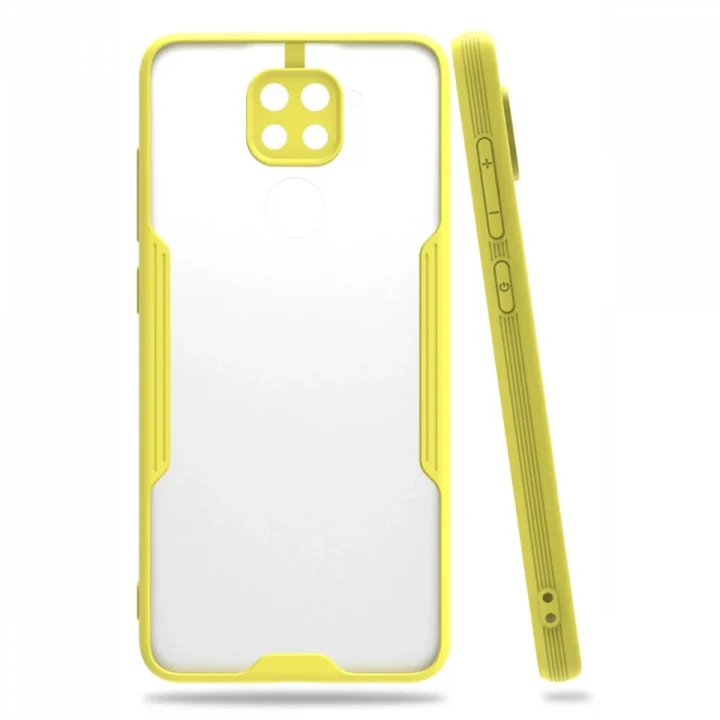 Mey İthalat®   Redmi Note 9 Kılıf Platin Silikon - Sarı