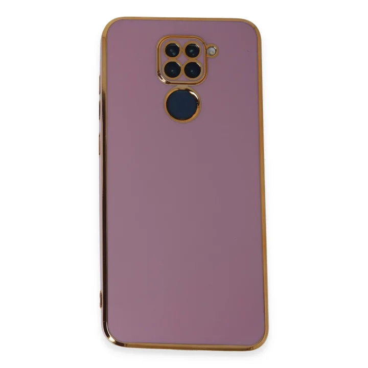 Mey İthalat®  Xiaomi Redmi Note 9 Kılıf Volet Silikon - Mor