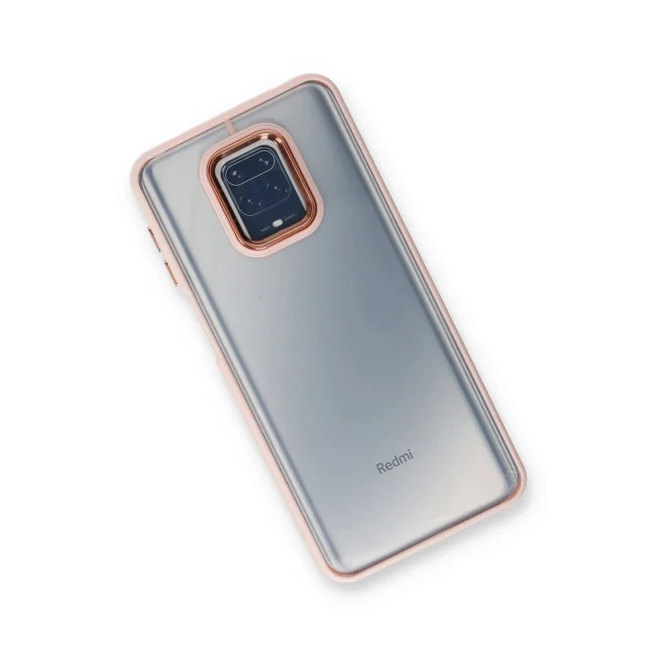 Mey İthalat®  Xiaomi Redmi Note 9 Pro Kılıf Dora Kapak - Pudra