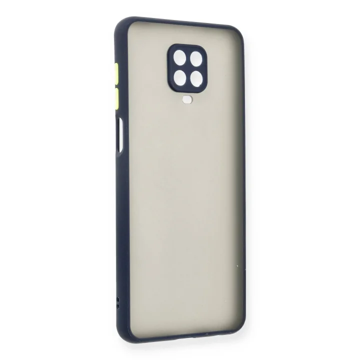 Mey İthalat®  Xiaomi Redmi Note 9 Pro Kılıf Montreal Silikon Kapak - Lacivert