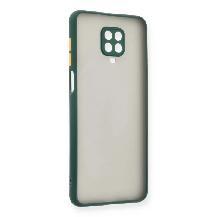 Mey İthalat®  Xiaomi Redmi Note 9 Pro Kılıf Montreal Silikon Kapak - Yeşil