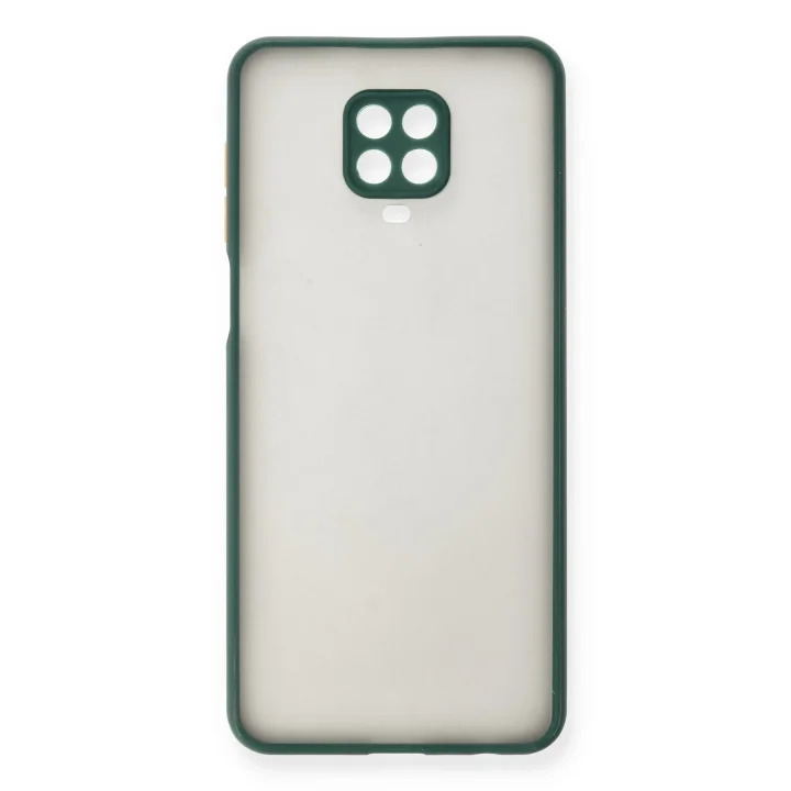 Mey İthalat®  Xiaomi Redmi Note 9 Pro Kılıf Montreal Silikon Kapak - Yeşil