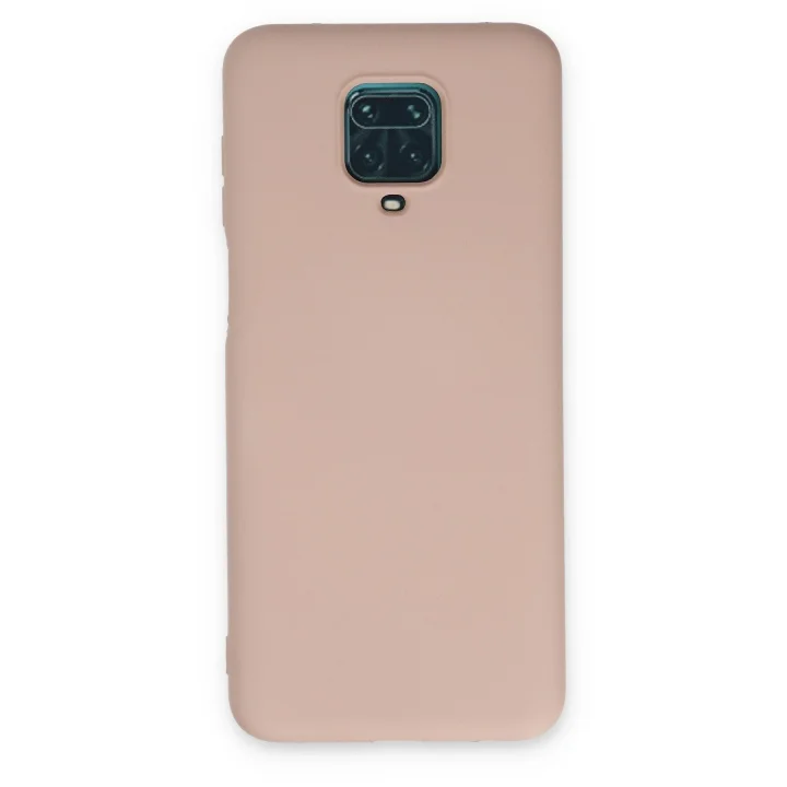 Mey İthalat®  Xiaomi Redmi Note 9 Pro Kılıf Nano içi Kadife Silikon - Pudra