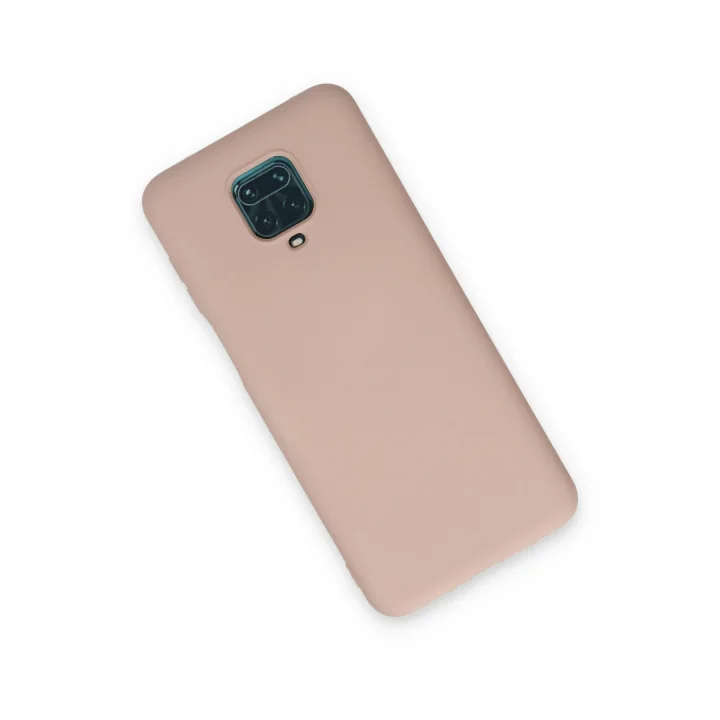 Mey İthalat®  Xiaomi Redmi Note 9 Pro Kılıf Nano içi Kadife Silikon - Pudra