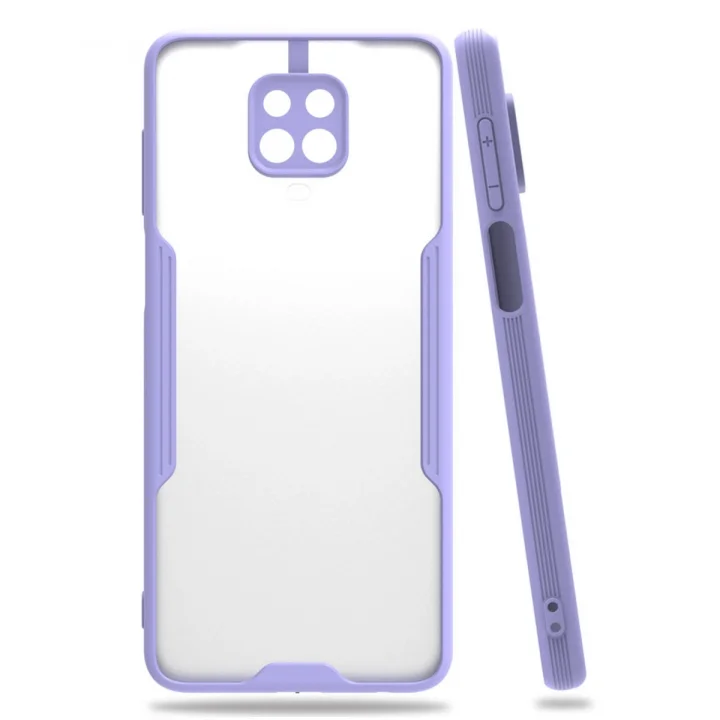 Mey İthalat®   Redmi Note 9S Kılıf Platin Silikon - Lila