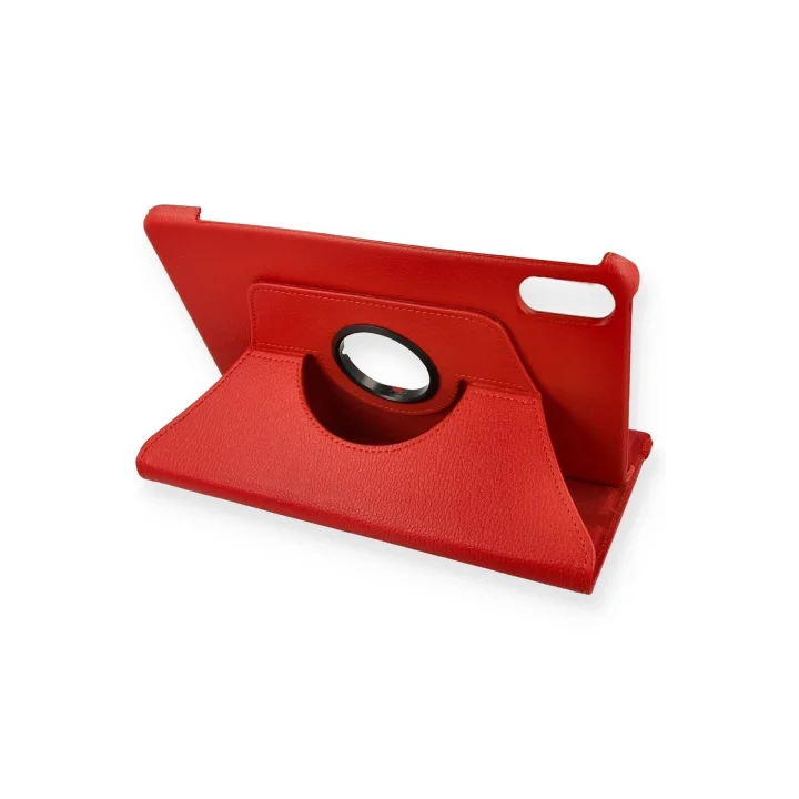Mey İthalat®  Xiaomi Redmi Pad 2 Kılıf 360 Tablet Deri Kılıf - Kırmızı