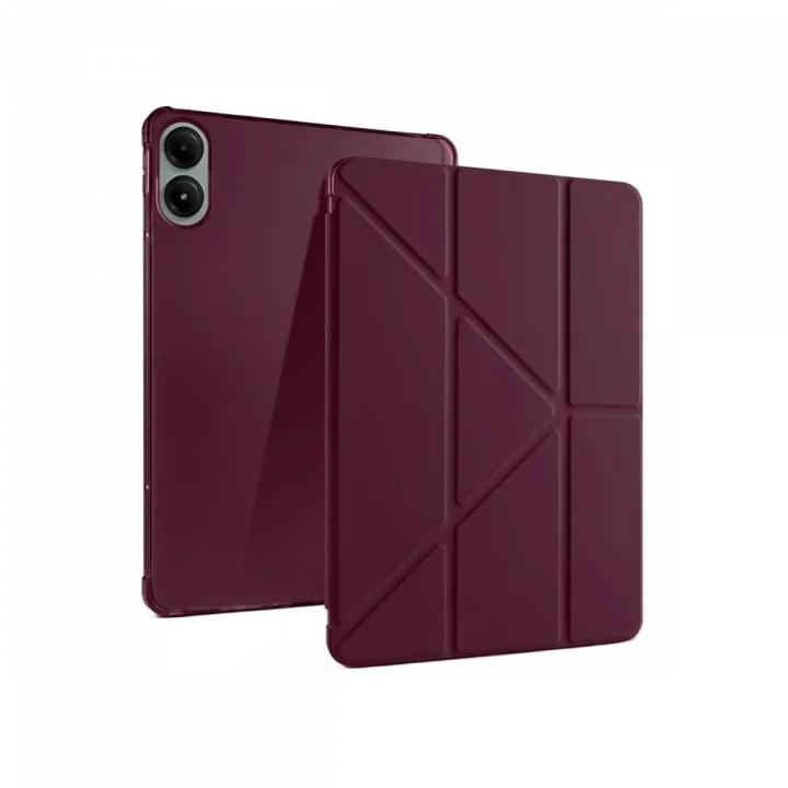 Mey İthalat®  Xiaomi Redmi Pad Pro 12.1 Kılıf Kalemlikli Mars Tablet Kılıfı - Mürdüm