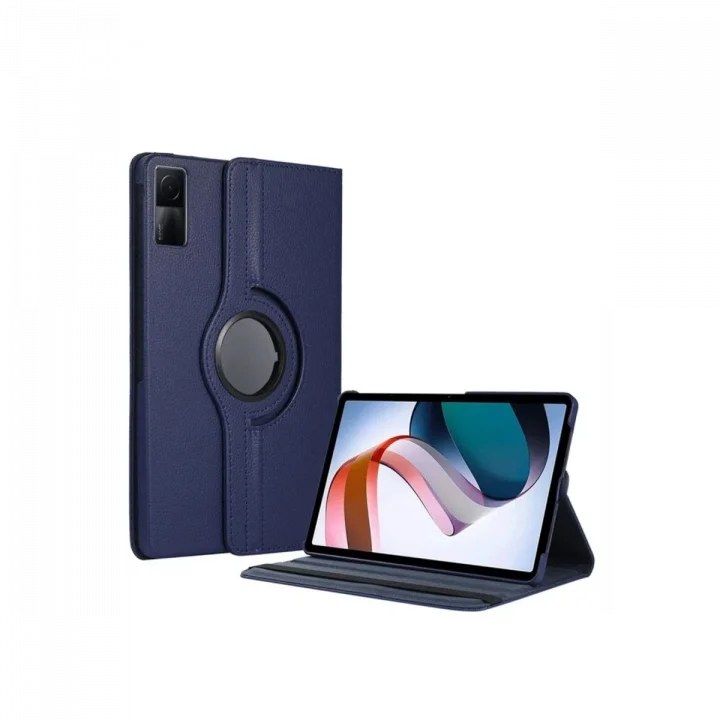 Mey İthalat®  Xiaomi Redmi Pad SE 4G Kılıf 360 Tablet Deri Kılıf - Lacivert