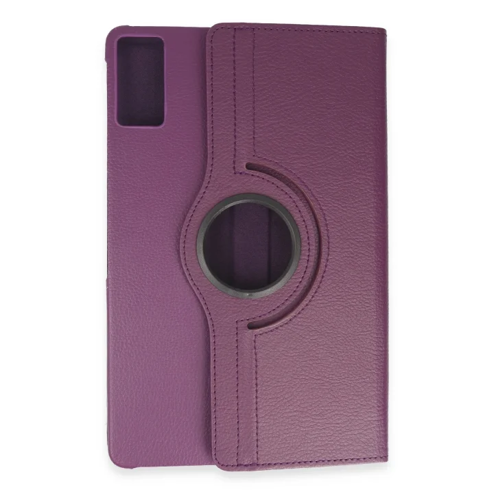 Mey İthalat®  Xiaomi Redmi Pad SE Kılıf 360 Tablet Deri Kılıf - Mürdüm