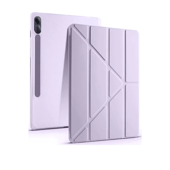 Mey İthalat®  Xiaomi Redmi Pad SE Kılıf Kalemlikli Mars Tablet Kılıfı - Lila
