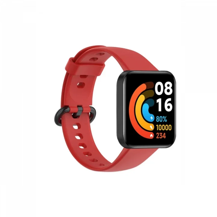 Mey İthalat®  Xiaomi Redmi Watch 2 Klasik Kordon - Kırmızı