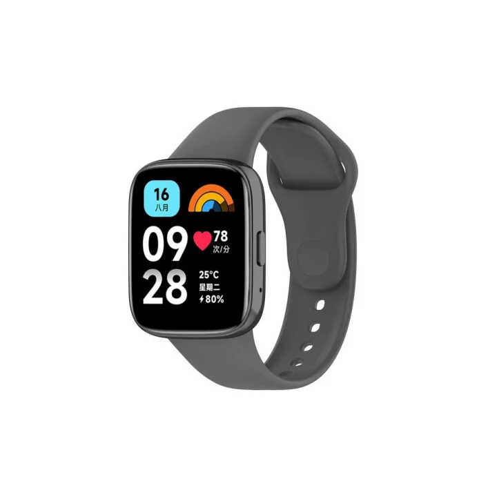 Mey İthalat®  Xiaomi Redmi Watch 3 Active Klasik Kordon - Füme