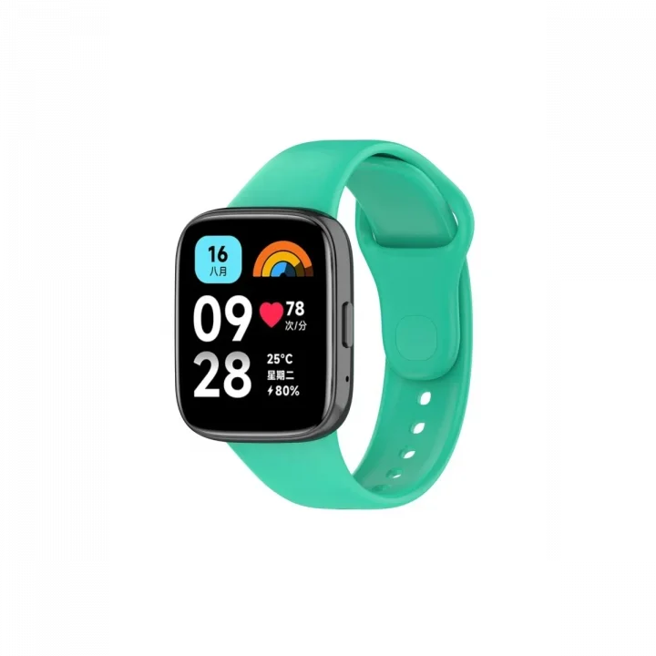 Mey İthalat®  Xiaomi Redmi Watch 3 Active Klasik Kordon - Turkuaz