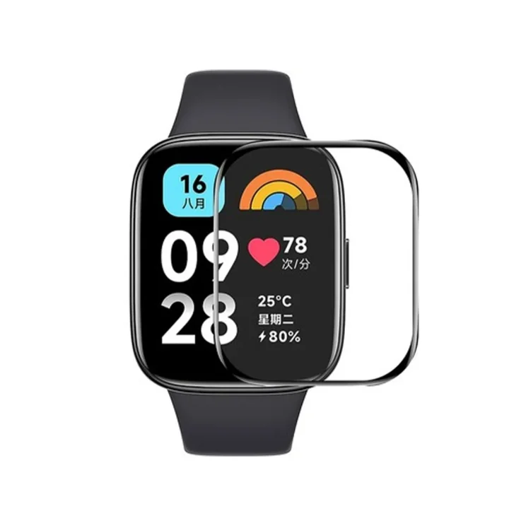 Mey İthalat®  Xiaomi Redmi Watch 3 Active Polymer Nano Ekran Koruyucu - Şeffaf