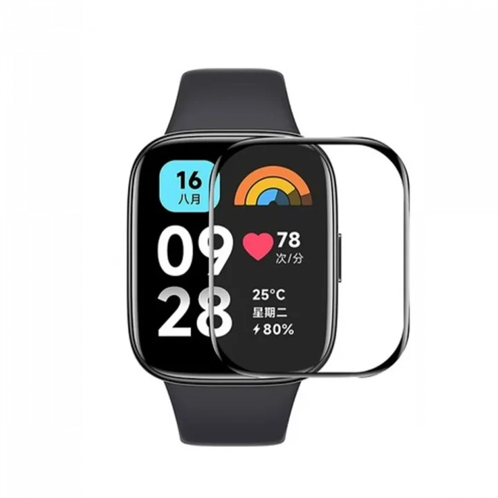 Mey İthalat®  Xiaomi Redmi Watch 3 Active Polymer Nano Ekran Koruyucu - Şeffaf