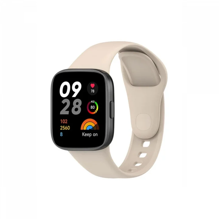 Mey İthalat®  Xiaomi Redmi Watch 3 Klasik Kordon - Bej