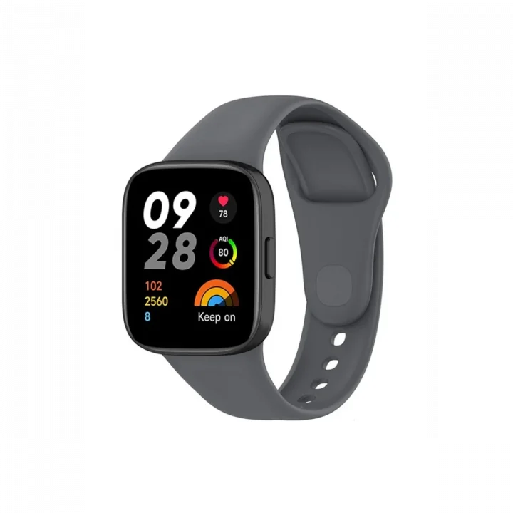 Mey İthalat®  Xiaomi Redmi Watch 3 Klasik Kordon - Füme