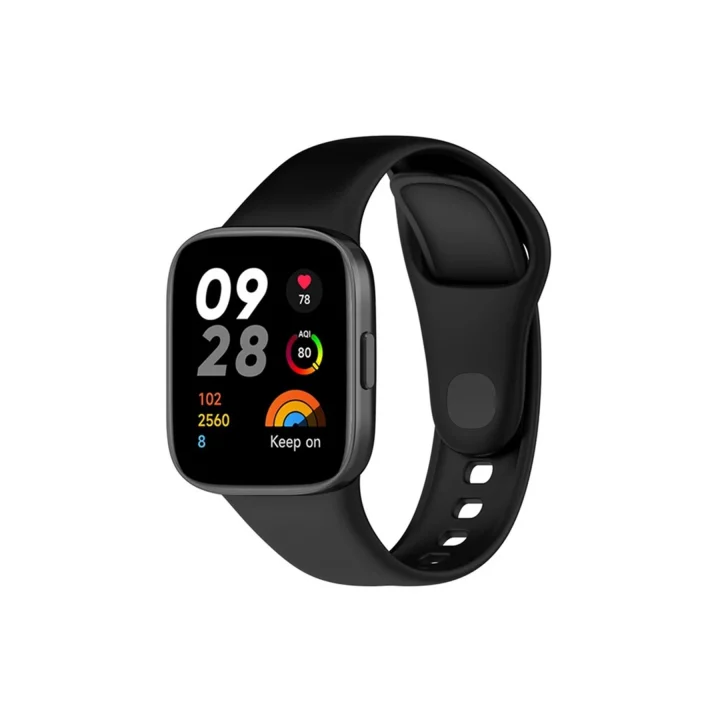 Mey İthalat®  Xiaomi Redmi Watch 3 Klasik Kordon - Siyah