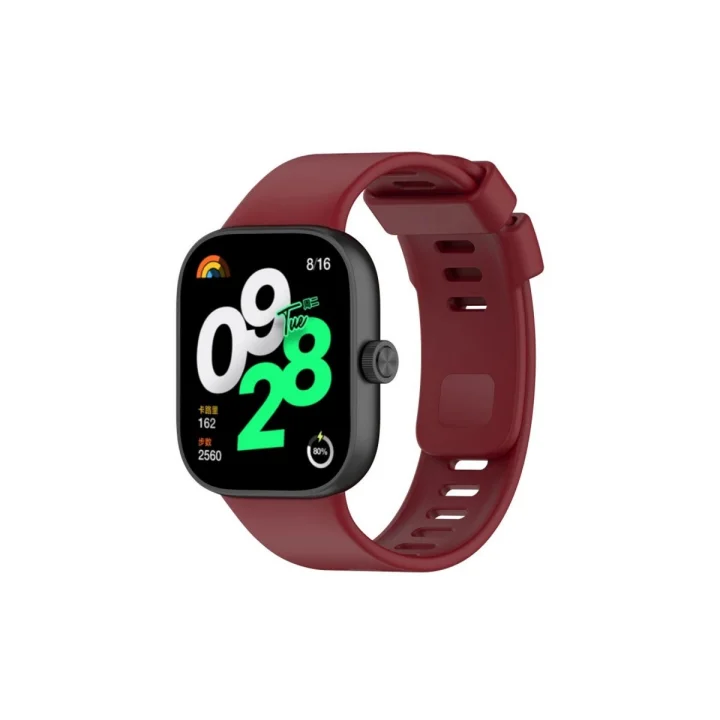 Mey İthalat®  Xiaomi Redmi Watch 4 Klasik Kordon - Bordo