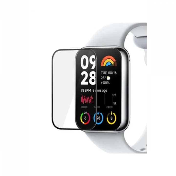 Mey İthalat®  Xiaomi Smart Band 8 Pro Polymer Nano Ekran Koruyucu - Şeffaf