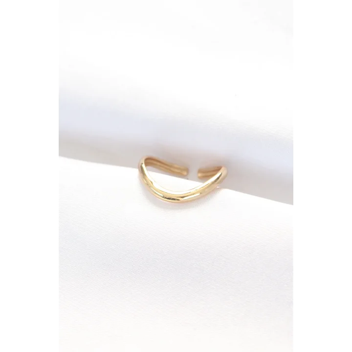 Mey İthalat® Yassı Gold Renk Ayarlanabilir Yüzük