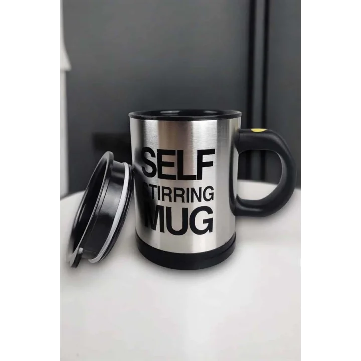 Mey İthalat® Yazılı Mug Kupa Karıştırıcı Özelliği Ve Paslanmaz Çelik