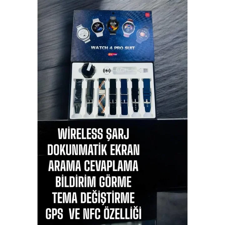 Mey İthalat® Yeni Model Akıllı Saat Bluetooth Bağlantılı NFC ve GPS Uyumlu