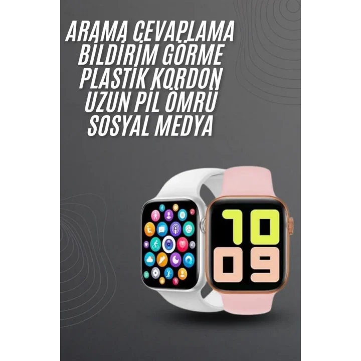 Mey İthalat® Yeni Model Akıllı Saat Dokunmatik Ekran Unisex Amoled Ekran 44 mm