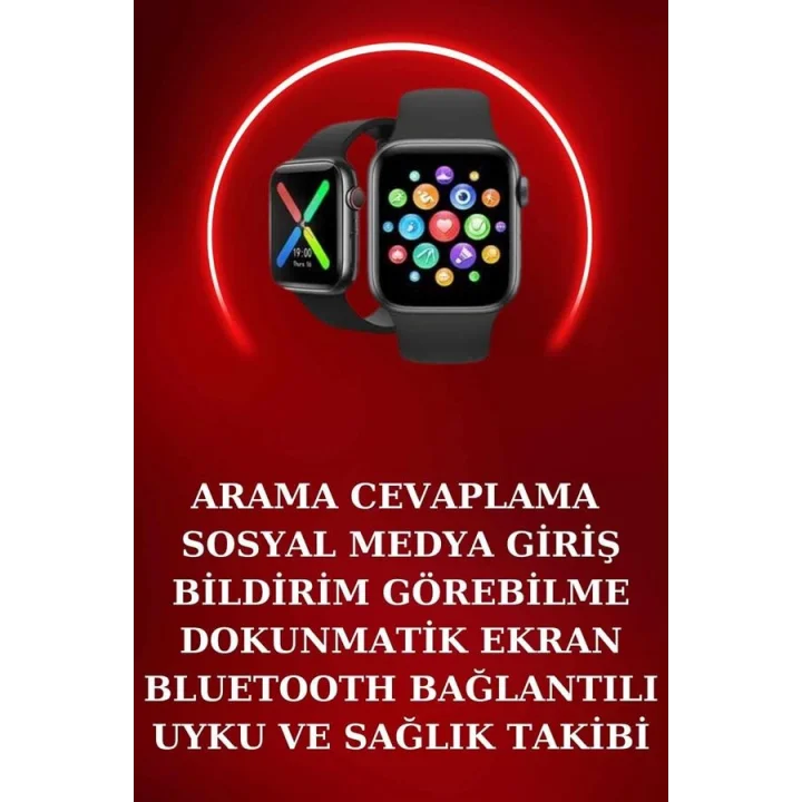 Mey İthalat® Yeni Nesil Akıllı Saat ve Ucuz Kaliteli Bluetooth Kablosuz Kulaklık Amoled Ekran