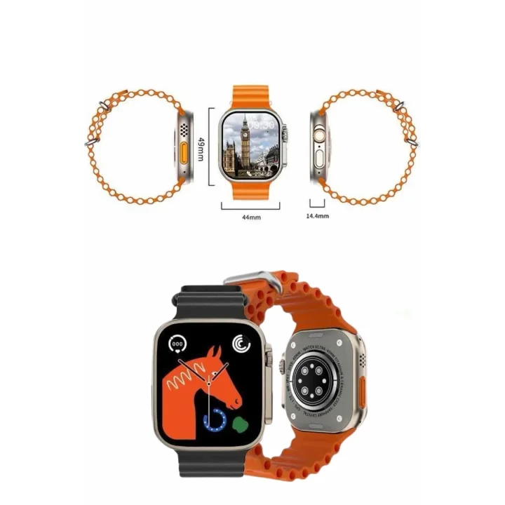 Mey İthalat® Yeni Nesil Bluetooth Bağlantılı Akıllı Saat Sosyal Medya Girişli Uyku Takibi