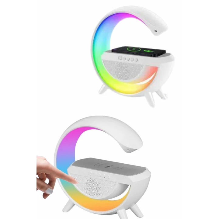 Mey İthalat® Yeni Nesil Bluetooth Hoparlör Speaker 5.0 Taşınabilir G Şeklinde Powerbankli