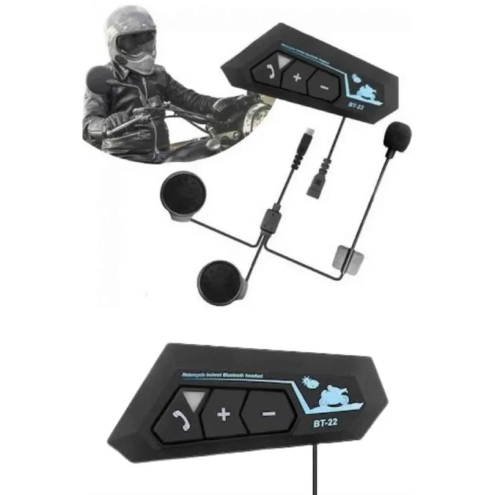 Mey İthalat® Yeni Nesil Dinleme Ve Konuşma Özellikli Intercom Kask Kulaklığı 5.0 Bluetooth