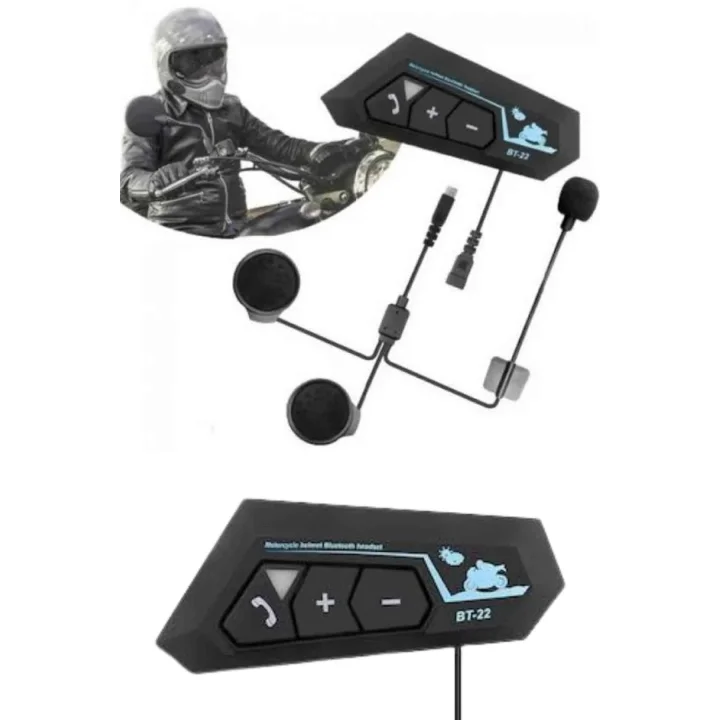 Mey İthalat® Yeni Nesil Dinleme Ve Konuşma Özellikli Intercom Kask Kulaklığı 5.0 Bluetooth