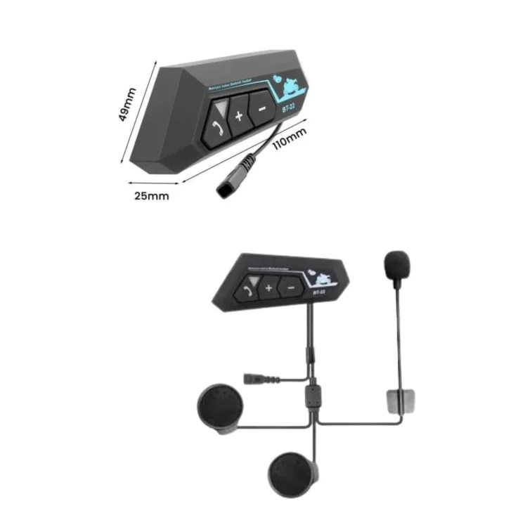 Mey İthalat® Yeni Nesil Dinleme Ve Konuşma Özellikli Intercom Kask Kulaklığı 5.0 Bluetooth