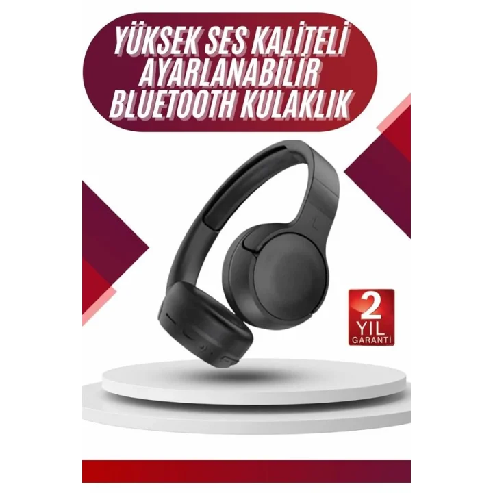 Mey İthalat® Yeni Nesil Kulak Üstü Bluetooth Kulaklık Type-C Girişli Yüksek Ses Kaliteli