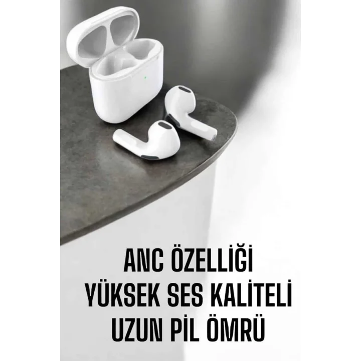 Mey İthalat® Yeni Nesil Pro Bluetooth Kulaklık Uzun Pil Ömrü Beyaz